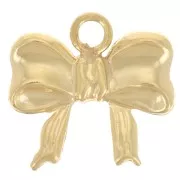 8.5x9mm Charm bow - Gold filled x1