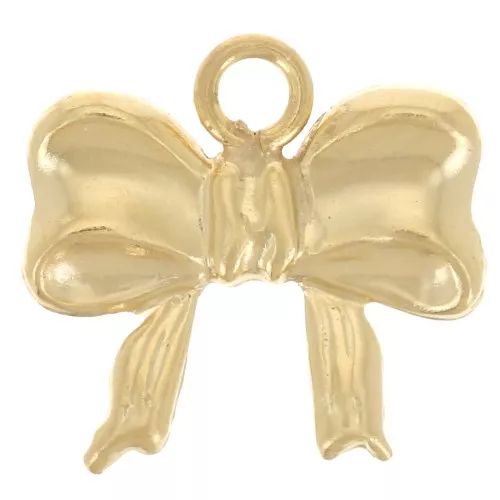 8.5x9mm Charm bow - Gold filled x1