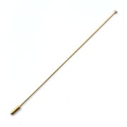 Brooch stick 120mm fine Gold plated x1
