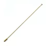 Brooch stick 120mm fine Gold plated x1