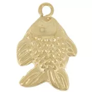 13x9mm Fish charm - Gold filled x1