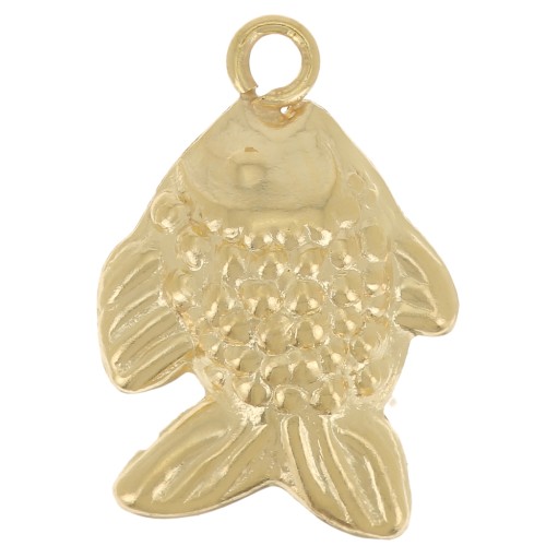 13x9mm Fish charm - Gold filled x1
