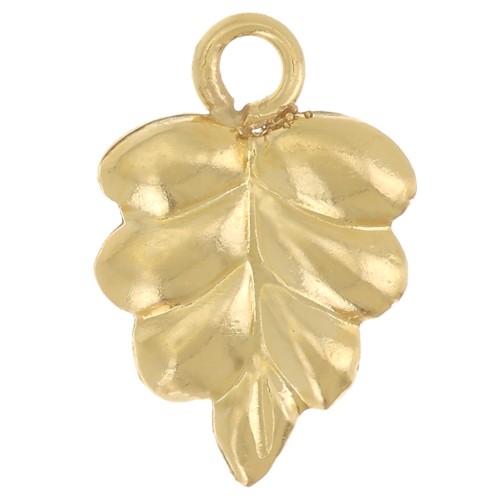 10x7mm Charm leaf - Gold filled x1