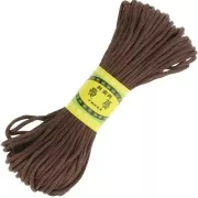 2mm Polyester rat tail cord - Brown x20m