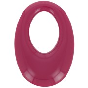 33x23mm Oval hollowed-out pendant in opaque resin - Bordeaux x1