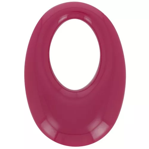 33x23mm Oval hollowed-out pendant in opaque resin - Bordeaux x1