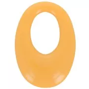 33x23mm Oval hollowed-out pendant in opaque resin - Mustard x1