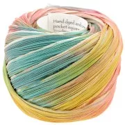 Ecru Borealis - Ruban twill de soie Shibori Ecru Borealis x10cm Ruban twill de soie Shibori Ecru Borealis x10cm