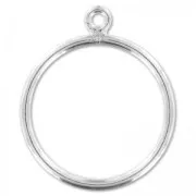 925 Sterling Silver Ring with 1 loop size 54 x1