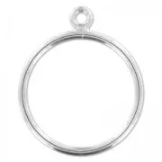 925 Sterling Silver Ring with 1 loop size 52 x1