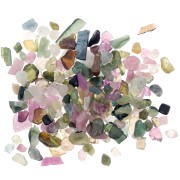Bag of mini rolled stones - Unperforated stone chips - Tourmaline x20g