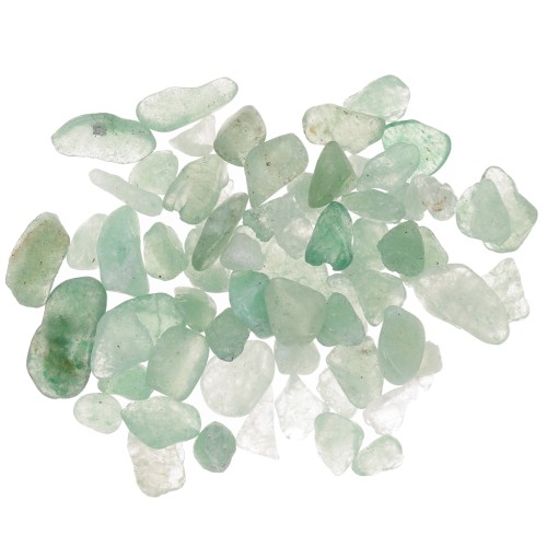 Bag of mini rolled stones - Unperforated stone chips - Aventurine x20g