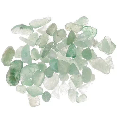 Bag of mini rolled stones - Unperforated stone chips - Aventurine x20g