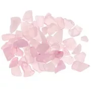 Bag of mini rolled stones - Unperforated stone chips - Rose Quartz x20g