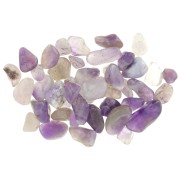 Bag of mini rolled stones - Unperforated stone chips - Amethyst x20g|raw }}