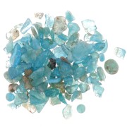 Bag of mini rolled stones - Unperforated stone chips - Apatite x20g