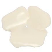 48mm opaque resin Flower pendant - Ecru x1|raw }}