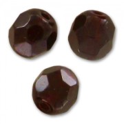 Fire Polished faceted round beads 4mm Garnet  x50