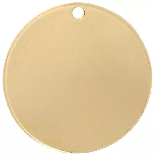 40mm Round sequin - Fine Gold-plated x1