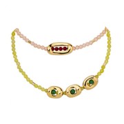 13x6.5mm Rectangular hollow bead - Fine silver plating x1