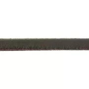 Lacet cuir 5x2 mm Marron foncé x30cm