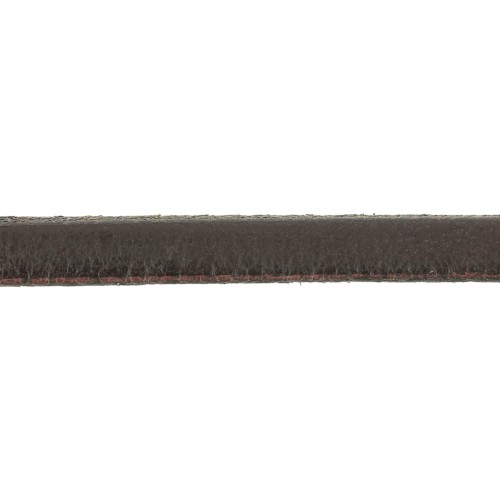 Leather lace 5x2mm Dark Brown x30cm