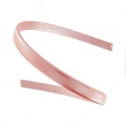 Leather lace 5x2mm pearly powdery pink x30cm