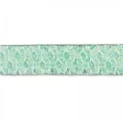 5mm Honeycomb Faux leather lace - Mint x30cm