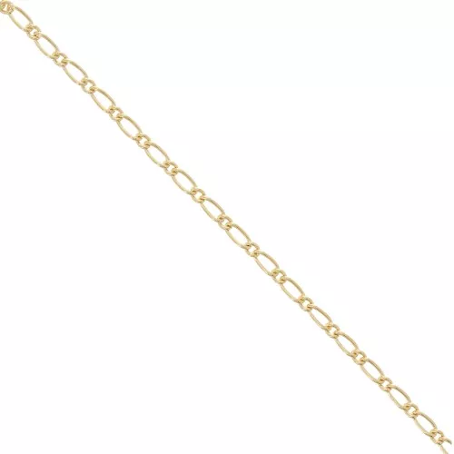 Chain flat links 3.5mm fine Gold plated x1m