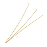 63x0.8 mm Head pins - Gold Tone x25