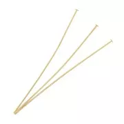 63x0.8 mm Head pins - Gold Tone x25