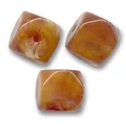 Cube imitation amber 9mm x5