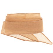 25mm silk ribbon - Sand x85cm|raw }}