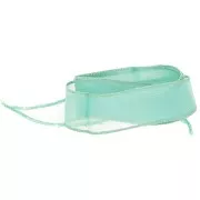 25mm silk ribbon - Turquoise x85cm