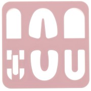 Set of 6 plastic cutters for modelling & polymer clay - Arche x1