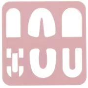 Set of 6 plastic cutters for modelling & polymer clay - Arche x1