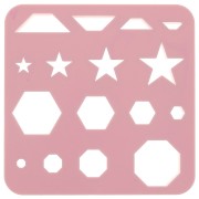 Set of 16 plastic cutters for modelling & polymer clay - Star x1