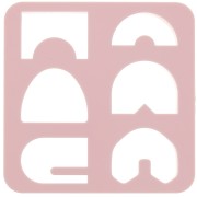 Set of 6 plastic cutters for modelling & polymer clay - Bridge x1