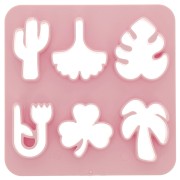 Set of 6 plastic cutters for modelling & polymer clay - Nature x1