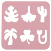 Set of 6 plastic cutters for modelling & polymer clay - Nature x1