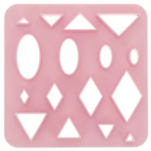 Set of 16 plastic cutters for modelling & polymer clay - Triangle x1