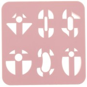 Set of 6 plastic cutters for modelling & polymer clay - Oval x1