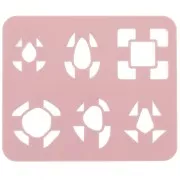 Set of 6 plastic cutters for modelling & polymer clay - Geometric x1