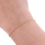 Paloma Chain, 0.9 mm, Fine gold plated x 1 m