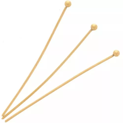 35x0.6mm 304 stainless steel Ball pins - gold x50