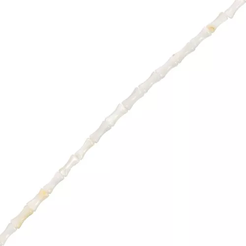 8x4mm Mother-of-pearl bamboo tube beads x38cm