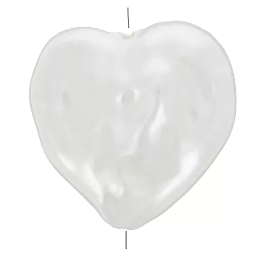 14mm irregular heart Pearl - imitation freshwater pearl - Cream pearl x1
