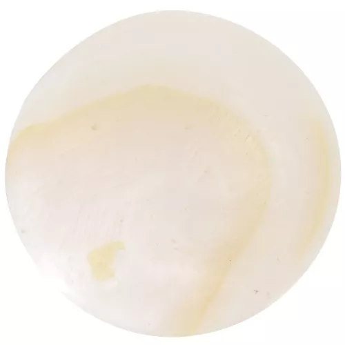 15mm Round mother-of-pearl cabochons - Natural x2