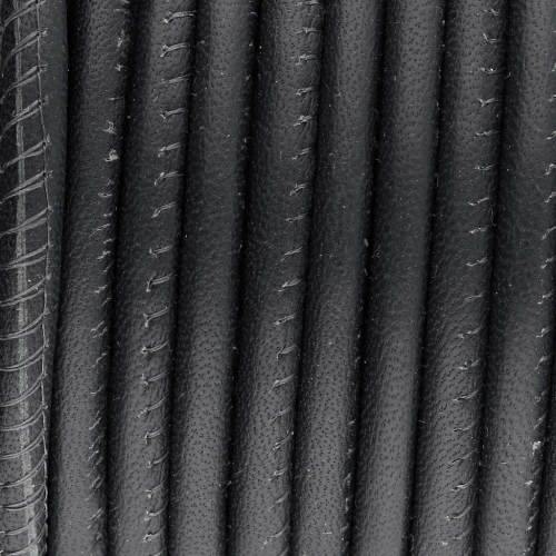 Leather cord with double seam 4 mm Navy Blue x1 m