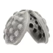 Knot covers 7mm Old silver tone x4